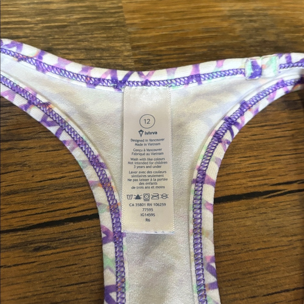 Ivivva Blue Racerback Tank Tops - Picture 3 of 3